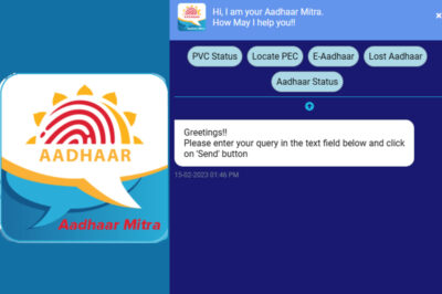 aadhaar mitra uidai launches ai powered chatbot for indians