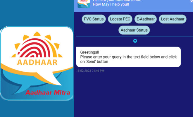 aadhaar mitra uidai launches ai powered chatbot for indians