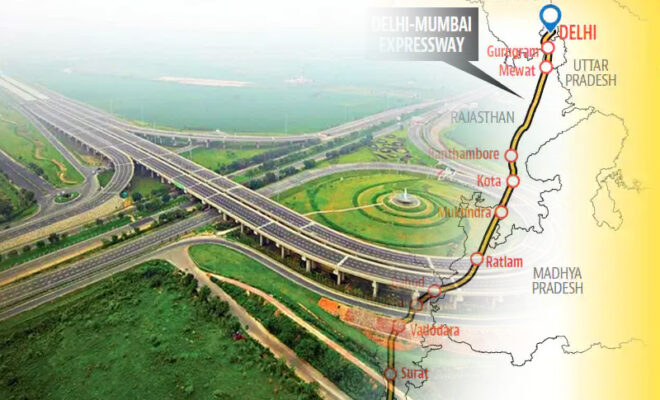india opens the 1st stage of delhi vadodara mumbai expressway