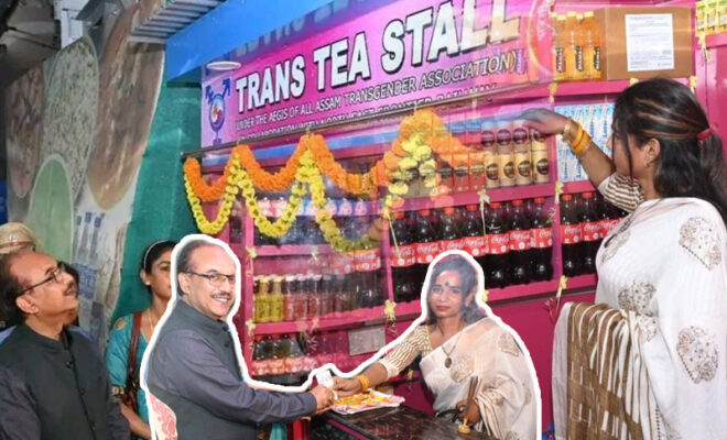 guwahati railway station welcomes first transgender tea stall