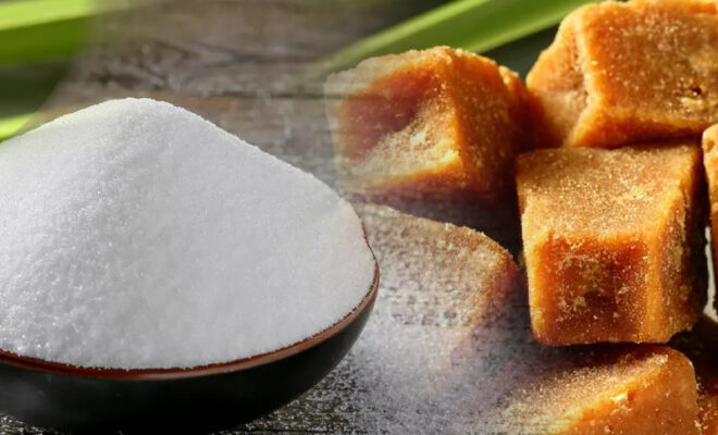 sugar vs jaggery comparison of health and environmental impacts