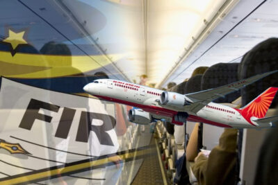 air india flight to london returns to