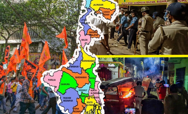 clashes in west bengal's hooghly ahead of ram navami rally