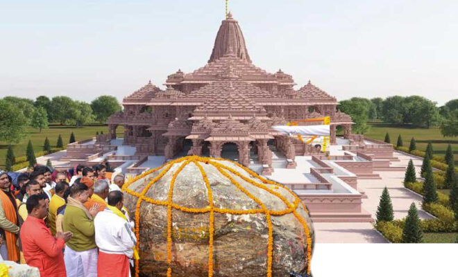 shri ram janmabhoomi trust to decide on rock for ayodhya temple idol