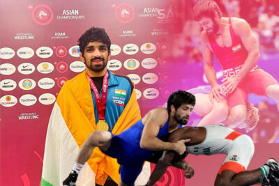 aman sehrawat wins gold at asian wrestling championships