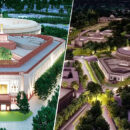 in a short while, prime minister narendra modi will be seen inaugurating india's new parliament building, part of the improved central vista project.