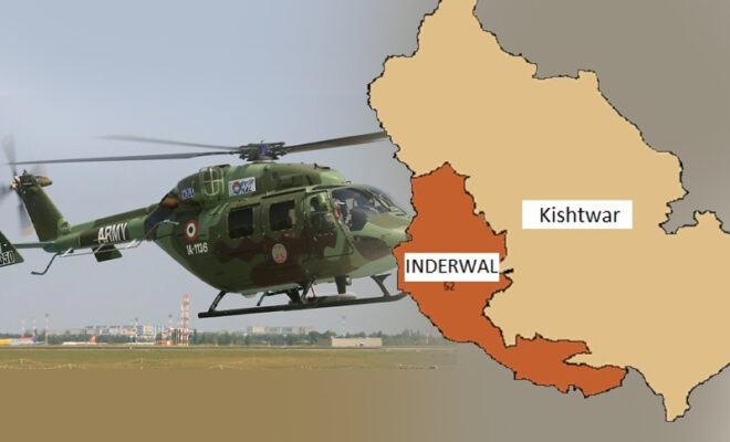 how did the army helicopter crash in jammu kashmir