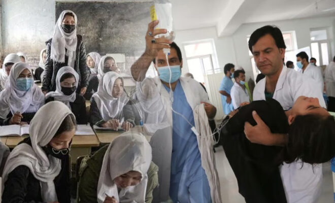 80 schoolgirls girls poisoned at schools in afghanistan hospitalized