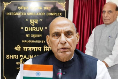 defence minister rajnath singh inaugurates isc dhruv