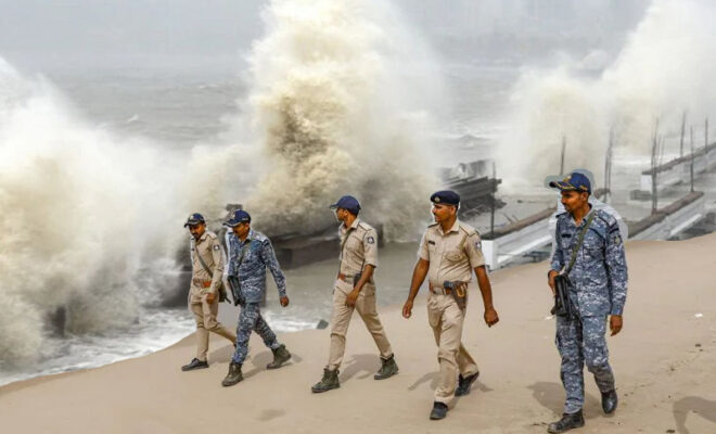 indian navy is on alert for biparjoy cyclone 74000 evacuated