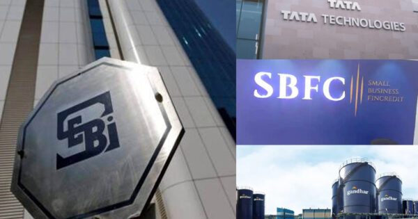 sebi approves 3 ipos of tata technologies sbfc finance gandhar oil