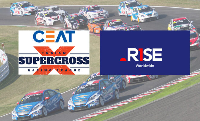 ceat indian supercross racing league partners with rise worldwide