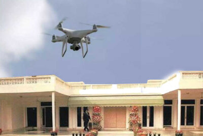 drone spotted over pm modis residence probe underway