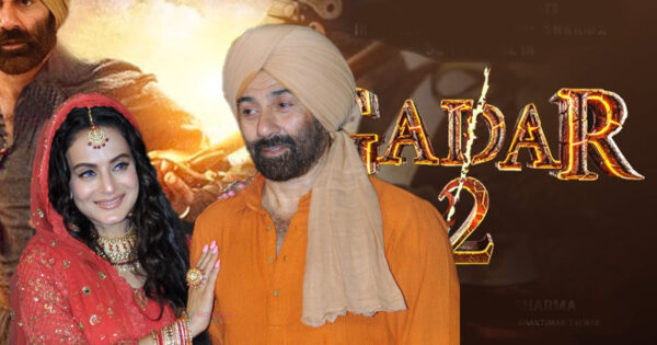 gadar 2 sunny deol ameesha patel attend the premiere of films trailer