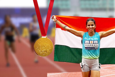 jyothi yarraji wins indias first gold medal at 2023 asian athletics championships