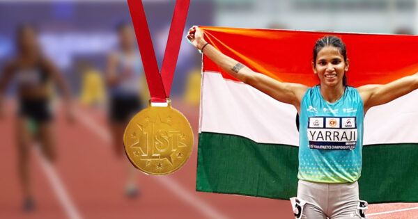 jyothi yarraji wins indias first gold medal at 2023 asian athletics championships