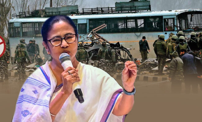 mamata banerjee insults pulwama martyrs terms terror attack as fake