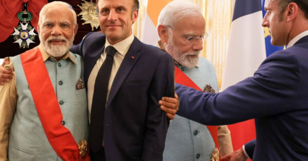 pm modi receives frances highest award the legion of honour