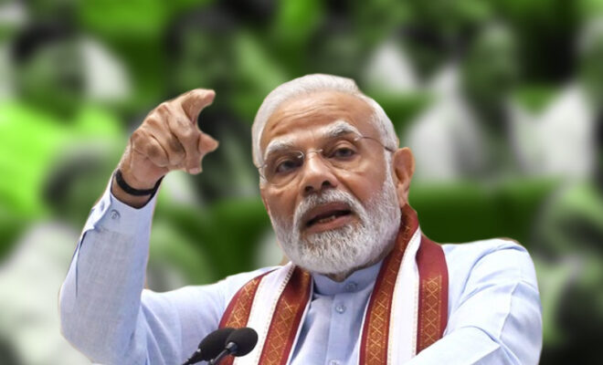 pm modi responds to opposition cites east india company and pfi