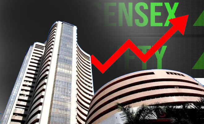 sensex gains 274 points nifty around 84 points during closing bell