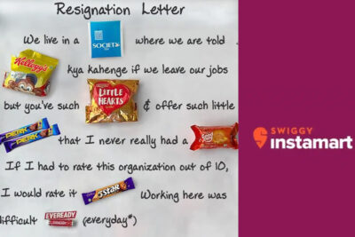 swiggy instamarts creative resignation letter goes viral