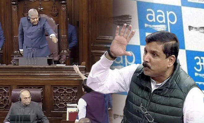 why rajya sabha suspended aap mp sanjay singh for entire monsoon session