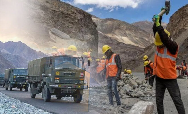 india to build world’s highest motorable road near lac, at 19,400 feet