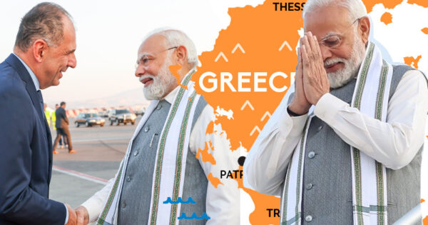 modi becomes first indian pm to visit greece in 40 years