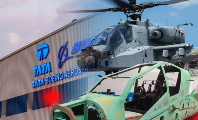 tata boeing begins production of apache helicopters for indian army
