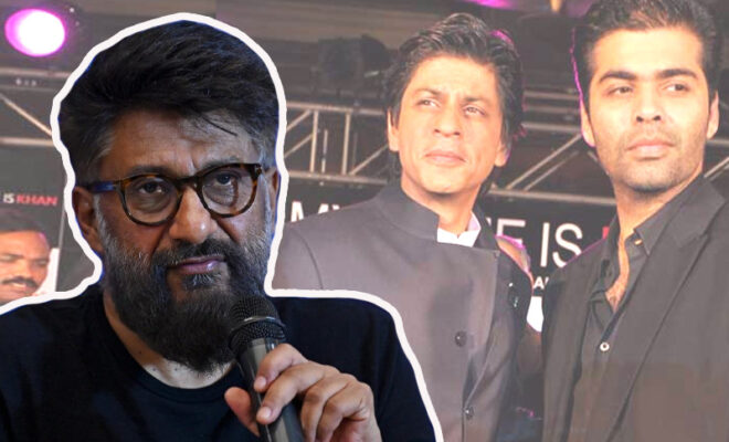 vivek agnihotri criticizes srk kjo for their pr fake stardom amp stories