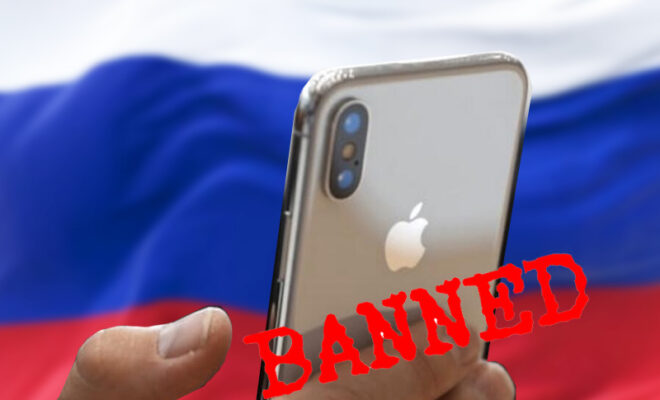why is russia banning apple iphones and ipads after applepay