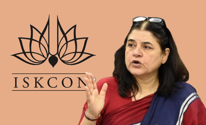 iskcon slams maneka gandhi over her fake claims regarding cows