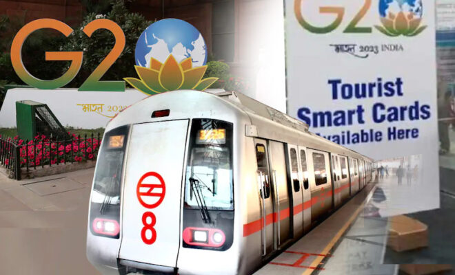g20 summit delhi metro launches tourist smart cards