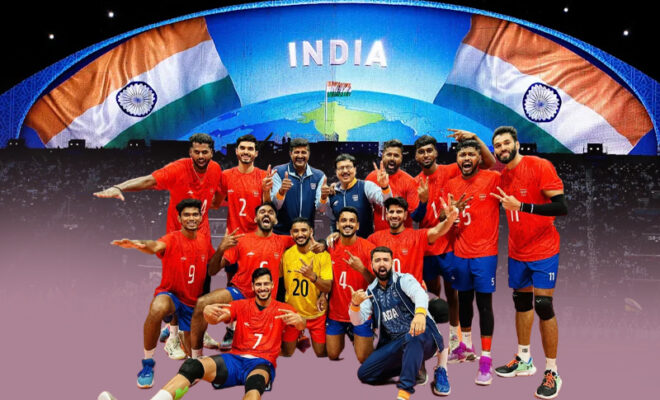 indian mens volleyball team thrashes chinese taipei at asian games