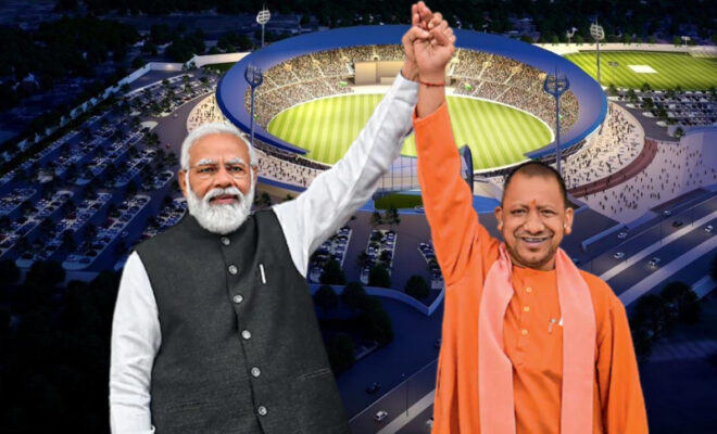 ups grand 451 crore varanasi cricket stadium and 1115 crore schools