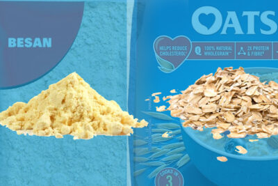 who did implant the concept of oats over besan in india
