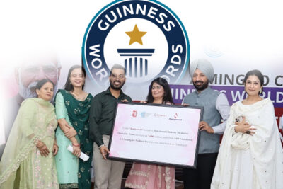 5 lakh sanitary pads distributed in 1 day set guinness world record