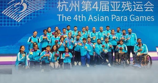 india shatters records with 111 medals at asian para games