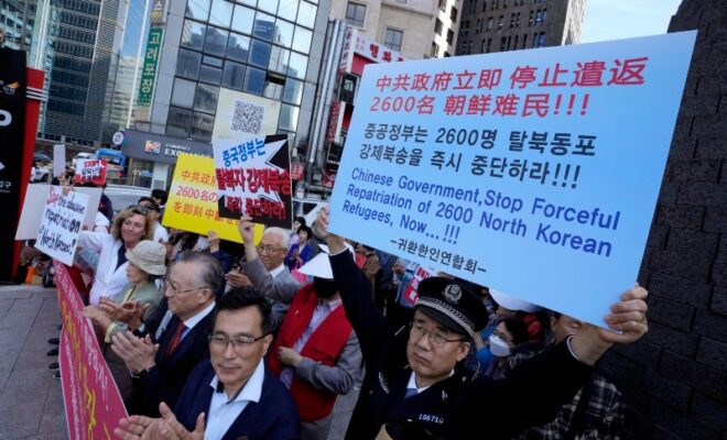 china sends north koreans back against human rights pledge