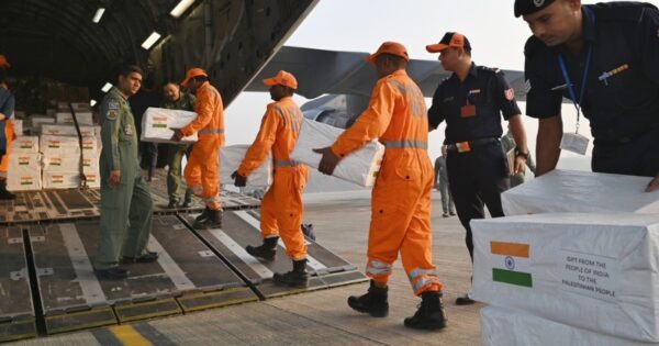 india sends 38 tons humanitarian aid to gaza