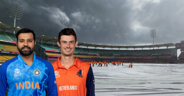 rain delays india vs netherlands warm up match fans awaiting action