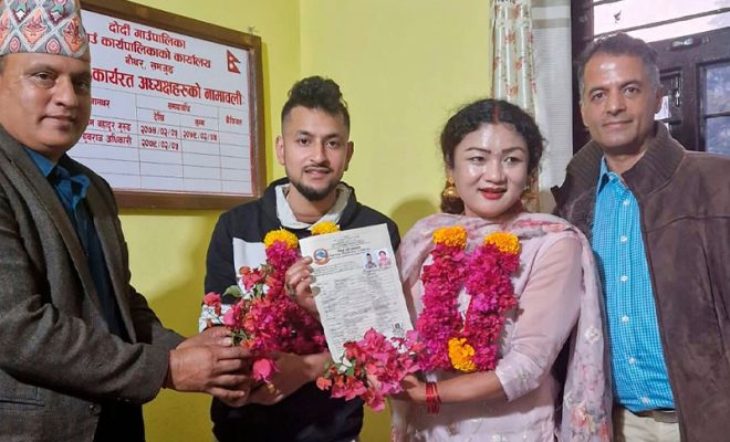 nepal becomes first south asian country to officially register same sex marriage