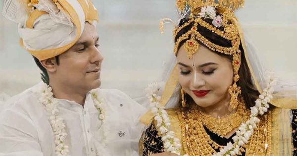 new couple randeep hooda, lin laishram visits imphal temple, relief camps