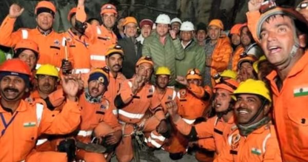 uttarakhand tunnel collapse 41 trapped workers rescued successfully