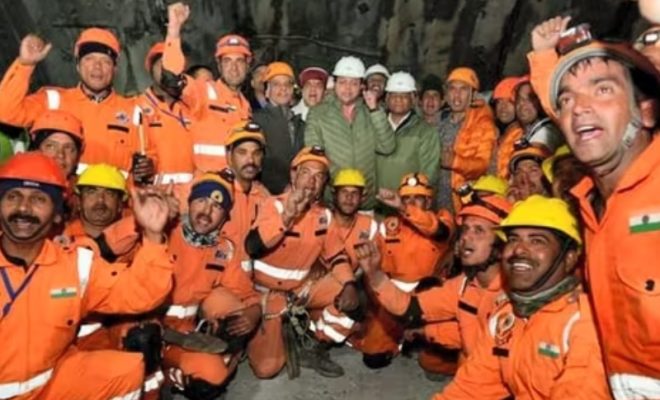 uttarakhand tunnel collapse 41 trapped workers rescued successfully