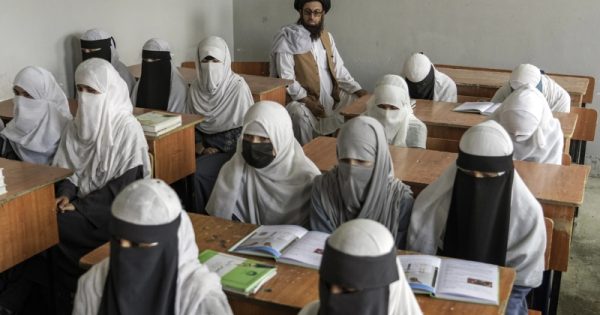 afghan schoolgirls’ education is over after finishing their class 6