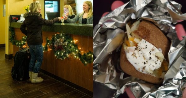 company gives employee baked potato as christmas bonus with burden of tax