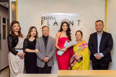 glamorous opening ceremony of femina flaunt studio salon in kathmandu