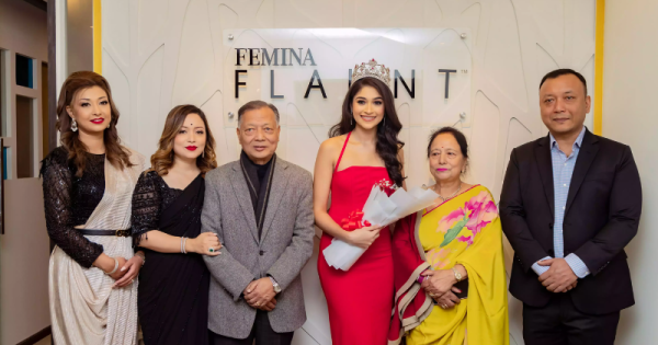 glamorous opening ceremony of femina flaunt studio salon in kathmandu