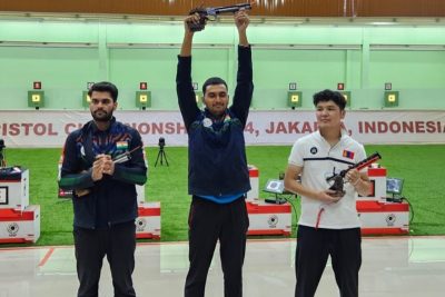 india's shooting team clinches gold at asian olympic qualifiers in jakarta 1